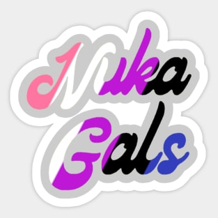 Nuka Gals Genderfluid Sticker